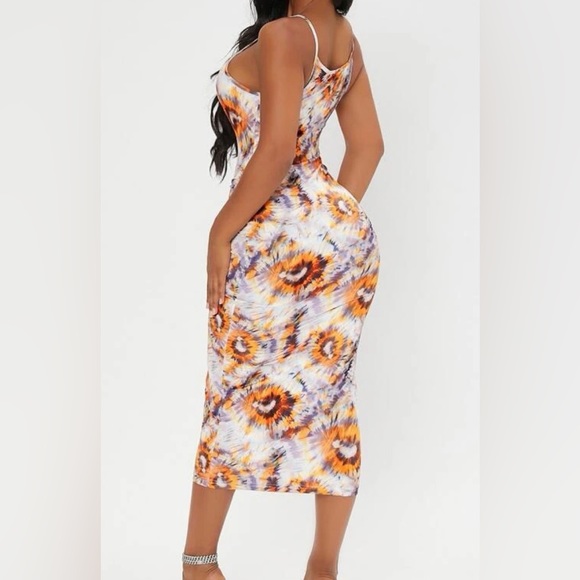 NWOT Tie Dye Bodycon Dress - Picture 2 of 3